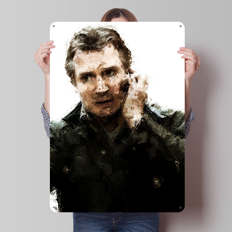 Vintage Gaming Accessories - Liam Neeson Artwork Printing Poster Aangepaste