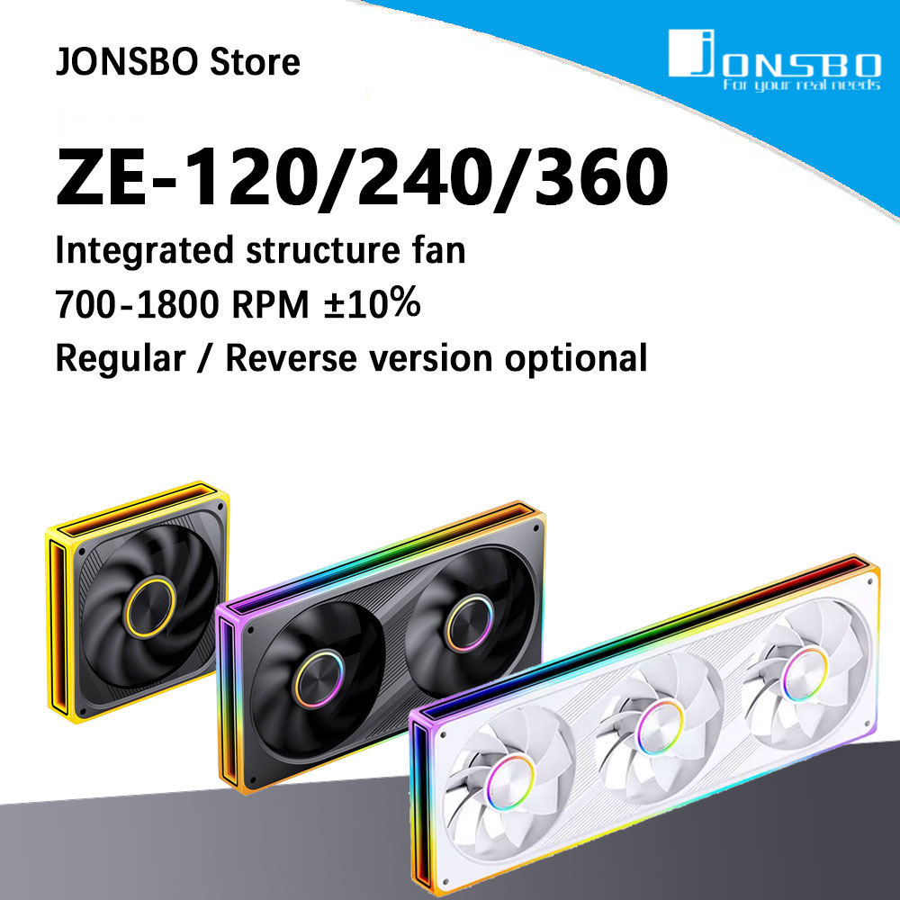 Rgb Hub Sync - JONSBO ZE-120/240/360 120mm ARGB Case Fan,