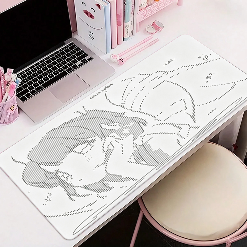Gaming Accessories For Setup - 1 Stuks Lederen Muismat Anime Angel