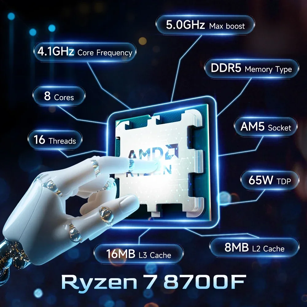 AMD Ryzen 7 8700F Nieuwe CPU R - Amd Cpu Ryzen 7 recensie en prijs