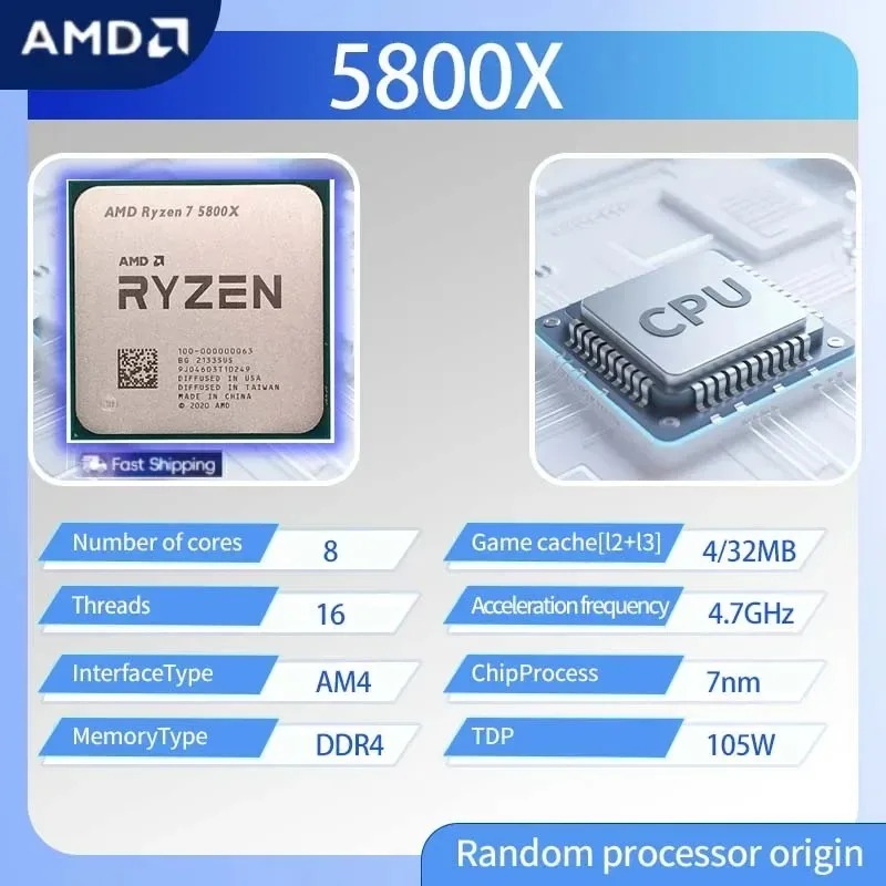 AMD Ryzen 7 5800X GHz, AM4 Soc - Amd Cpu Ryzen 7 recensie en prijs