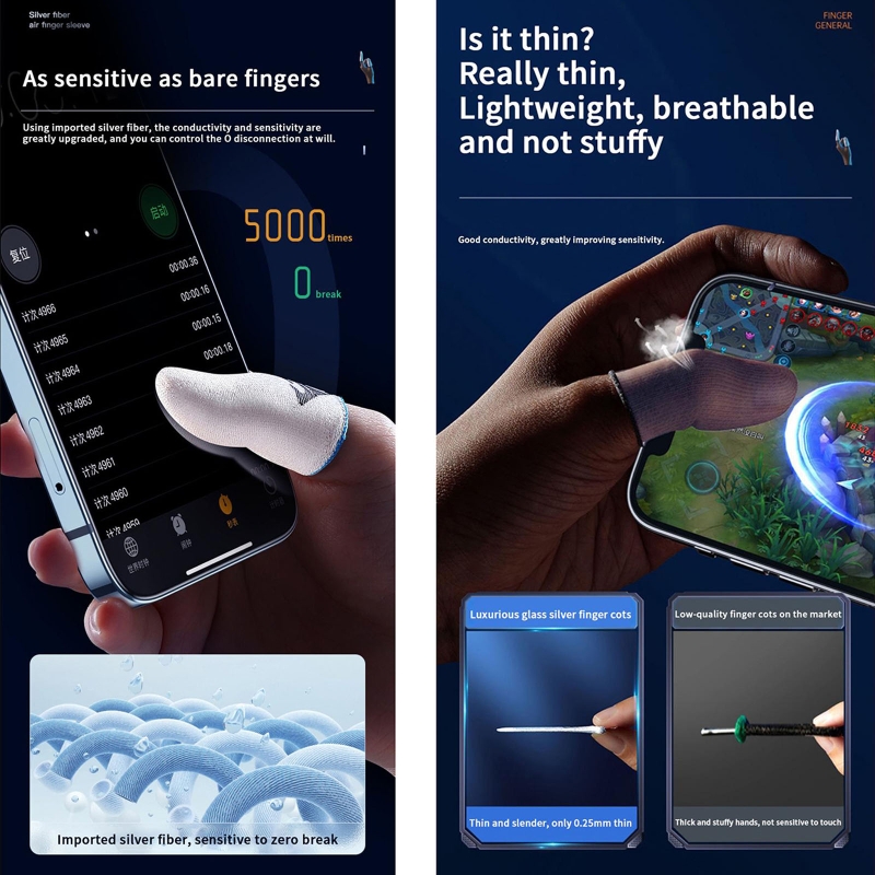 1 paar gamer vinger mouwen zwe - Gaming Accessories Mobile recensie en prijs