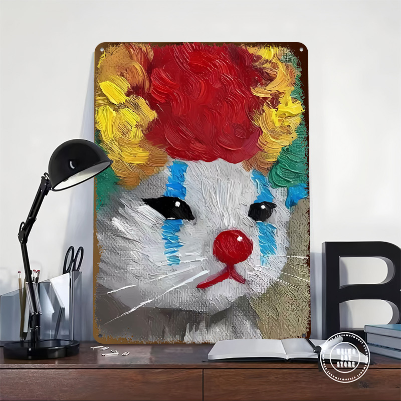 Trieste Clown Kat Schilderij B - Vintage Gaming Accessories recensie en prijs
