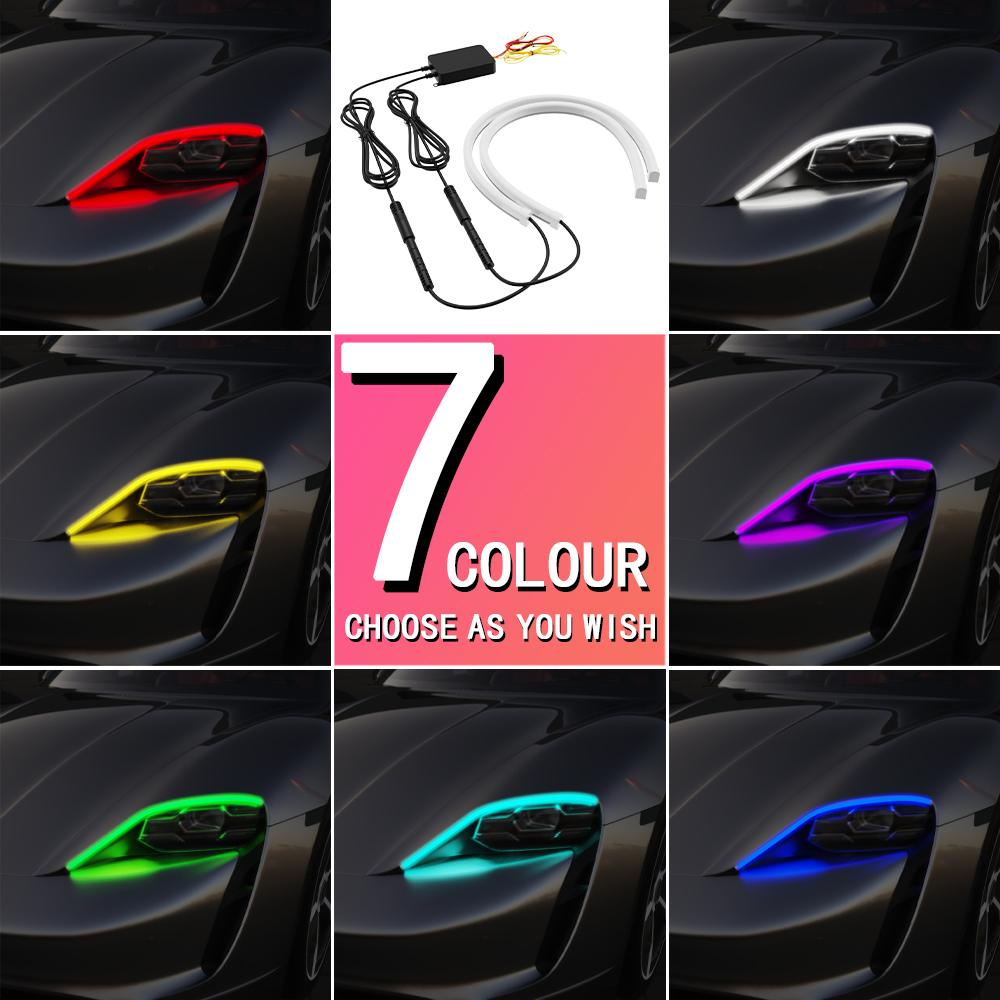 2 stuks 30/45/60cm DRL auto LE - Rgb Hub Sync recensie en prijs