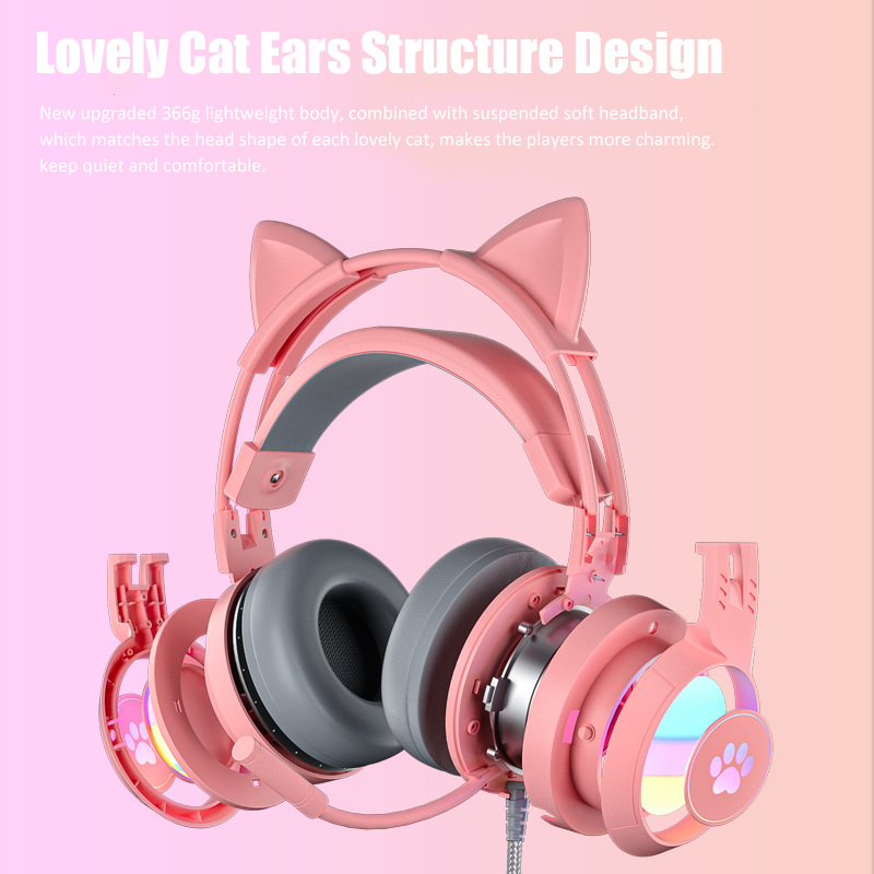 Schattige Cat Ear Gaming Kopte - Gaming Setup Accessories Xbox recensie en prijs
