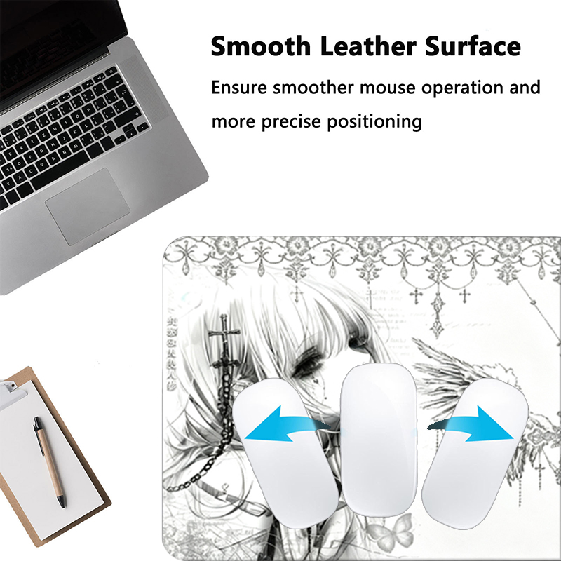 Leren muismat Zwart Wit Anime  - Gaming Accessories For Setup recensie en prijs