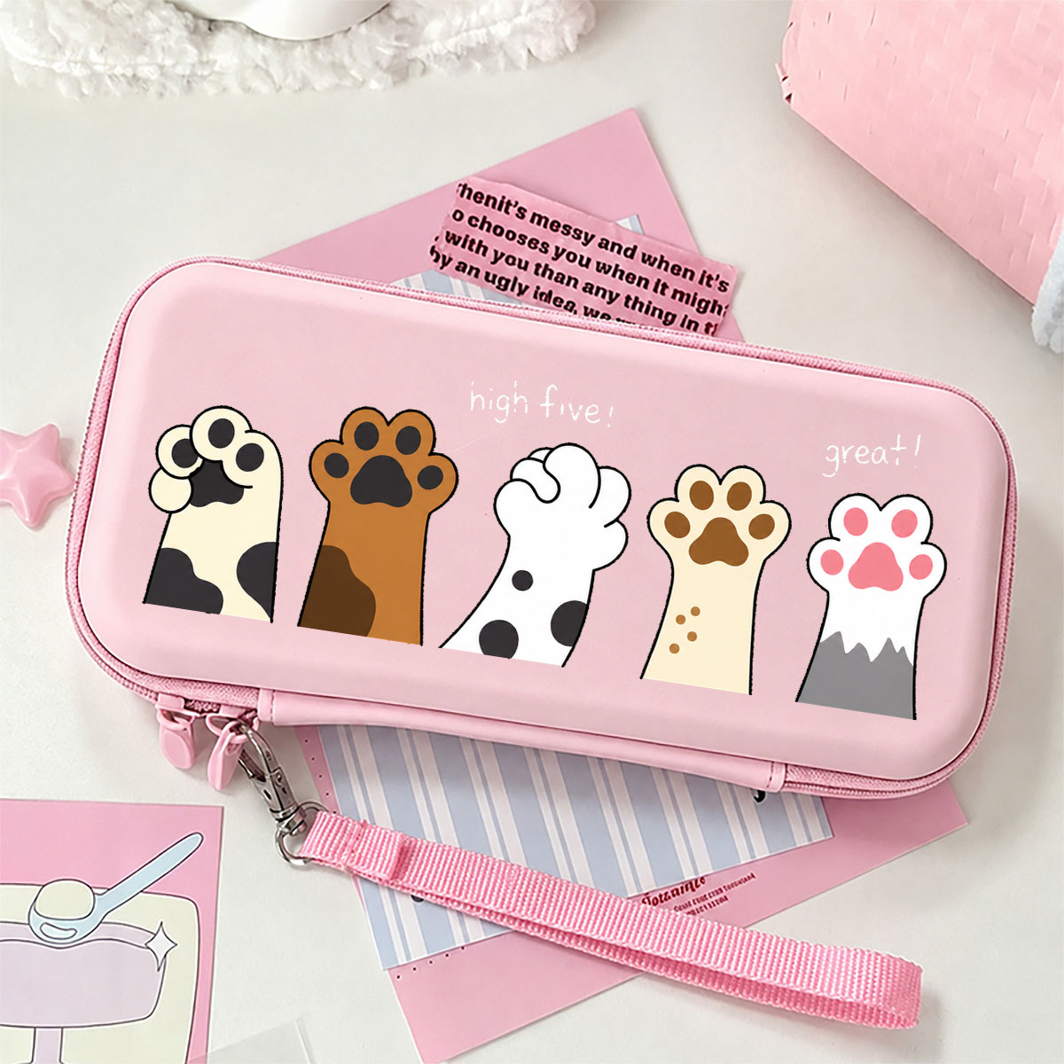 Macaronkleurige harde opbergta - Gaming Accessories Bag recensie en prijs
