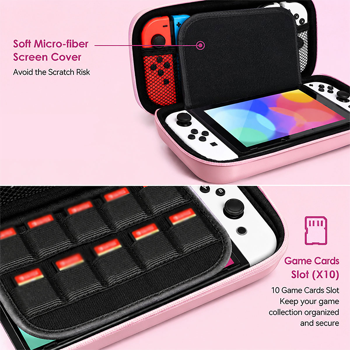 Macaronkleurige harde opbergta - Gaming Accessories Bag recensie en prijs